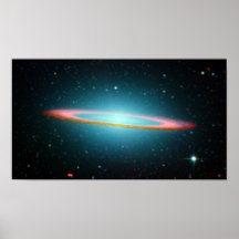Galaxie de sombrero poster