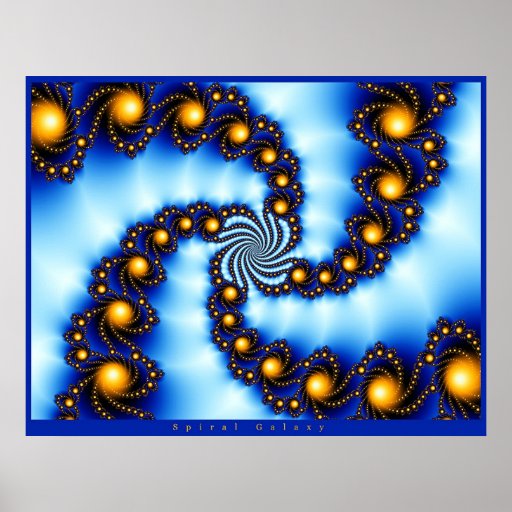 Galaxie en spirale affiche
