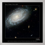 Galaxie en spirale NGC 3370 Affiche