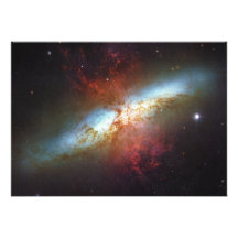 Galaxie M82 de Starburst de formation d'étoile de  Invitations