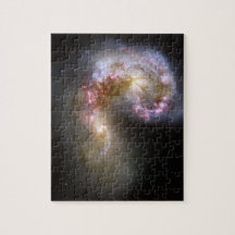 Galaxies d'antennes NGC 4038 et 4039, dans le Corv Puzzle