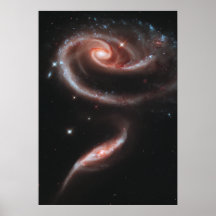 Galaxies de interaction d'arp 273 (télescope de Hu Affiche