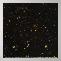 Galaxies, Deep Space image of galaxies Poster