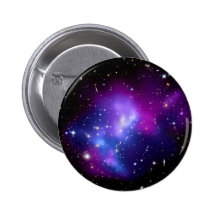 Galaxy Cluster MACS J0717 (Hubble Telescope) Pinback Button