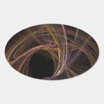 Galaxy Mystical Connection Oval Sticker
