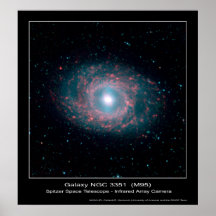 Galaxy NGC 3351 (M95) – Spitzer Space Telescope Posters