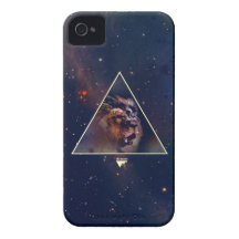 Galaxy Triangle Lion Head - Trendium Authentic iPhone 4 Cover