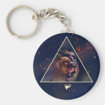 Galaxy Triangle Lion Head - Trendium Authentic Key Chain