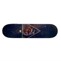 Galaxy Triangle Lion Head - Trendium Authentic Skateboard Deck