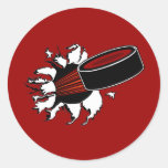 Galet d'hockey autocollants