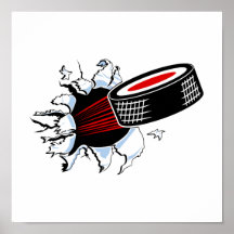 Galet d'hockey de Breakthru Affiches