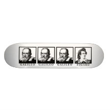 Galileo Figaro BW Custom Skate Board