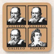 Galileo Figaro BW Drink Coaster