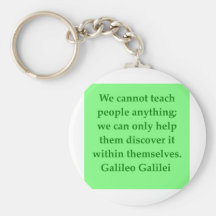 Galileo quote keychain