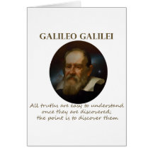 Galileo Quote - Truth Greeting Cards