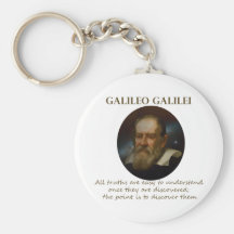 Galileo Quote - Truth Key Chains