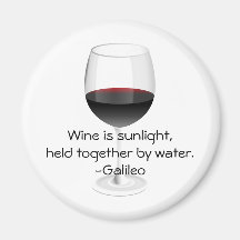Galileo Wine Quote Magnets