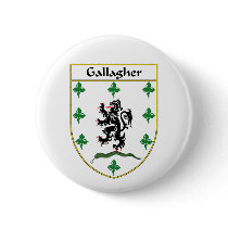 Gallagher Coat of Arms/Family Crest Buttons