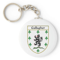 Gallagher Coat of Arms/Family Crest Keychains