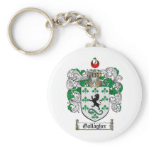 GALLAGHER FAMILY CREST -  GALLAGHER COAT OF ARMS KEYCHAINS