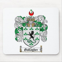 GALLAGHER FAMILY CREST -  GALLAGHER COAT OF ARMS MOUSE PAD