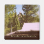 Gallatin Canyon Cabin Magnet