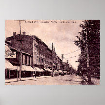Gallipolis, Ohio 1910 Downtown Print
