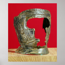 Gallo-Roman gladiator's mask Poster
