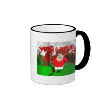 Gallois et tasse fière de rugby