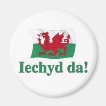 Gallois Iechyd DA (acclamations !) Magnets Pour Réfrigérateur
