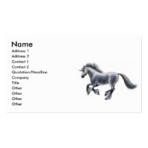 Galloping Draught   Horse Business Card