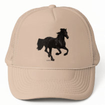 Galloping Friesian