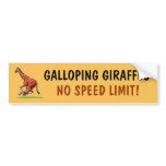 Galloping Giraffes Template bumper stickers