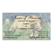Galloping Horse by Giovanni Segantini Business Card Templates