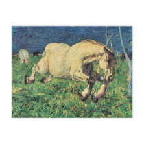 Galloping Horse by Giovanni Segantini Post Cards