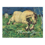Galloping Horse by Giovanni Segantini Postcard