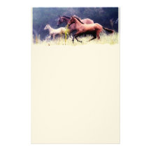 Galloping Horses Photography Stationery Paper