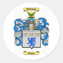 galloway round sticker