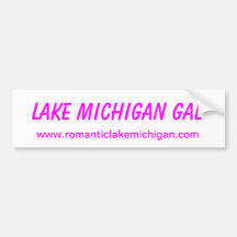 Gals Lake Michigan bumper sticker