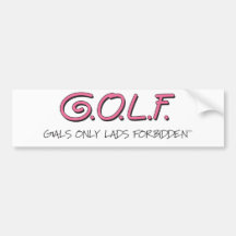 GALS ONLY LADS FORBIDDEN BUMPER STICKERS