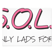GALS ONLY LADS FORBIDDEN PERSONALIZED INVITE
