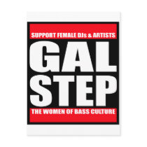 GALSTEP Dubstep Women's Dub DnB reggae Electro DJ Post Card