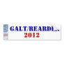 Galt/Rearden President 2012 Bumper Sticker