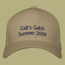Galt's Gulch embroidered hats