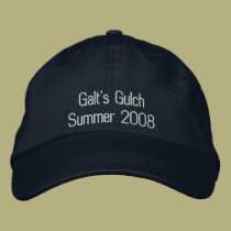 Galt's Gulch embroidered hats