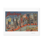 Galveston, Texas - Large Letter Scenes Postcard