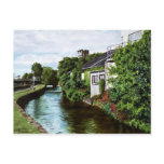 Galway City Ireland Watercolor Painting Postcard
