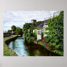 Galway City Ireland Watercolor Painting Print