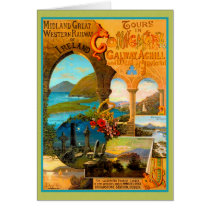 Galway Travel Poster Greeting Cards