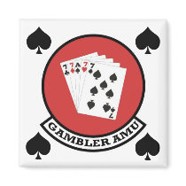 Gambler Magnet Patch with Spades